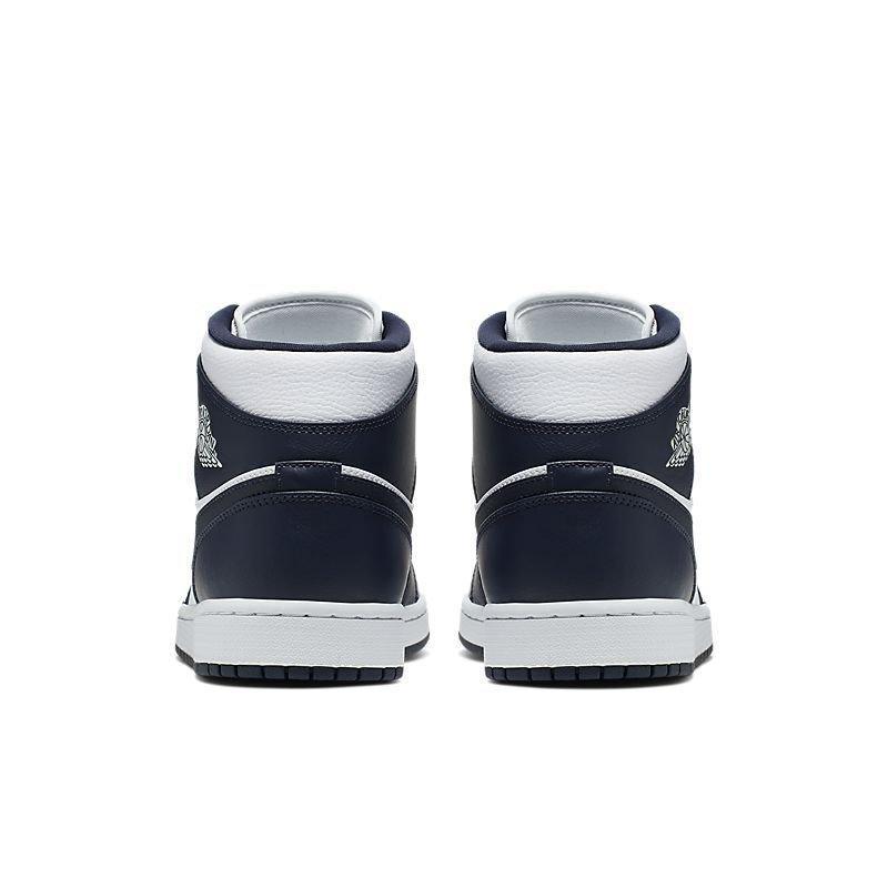 Air Jordan 1 Mid 'White Metallic Gold Obsidian' - Banlieue91