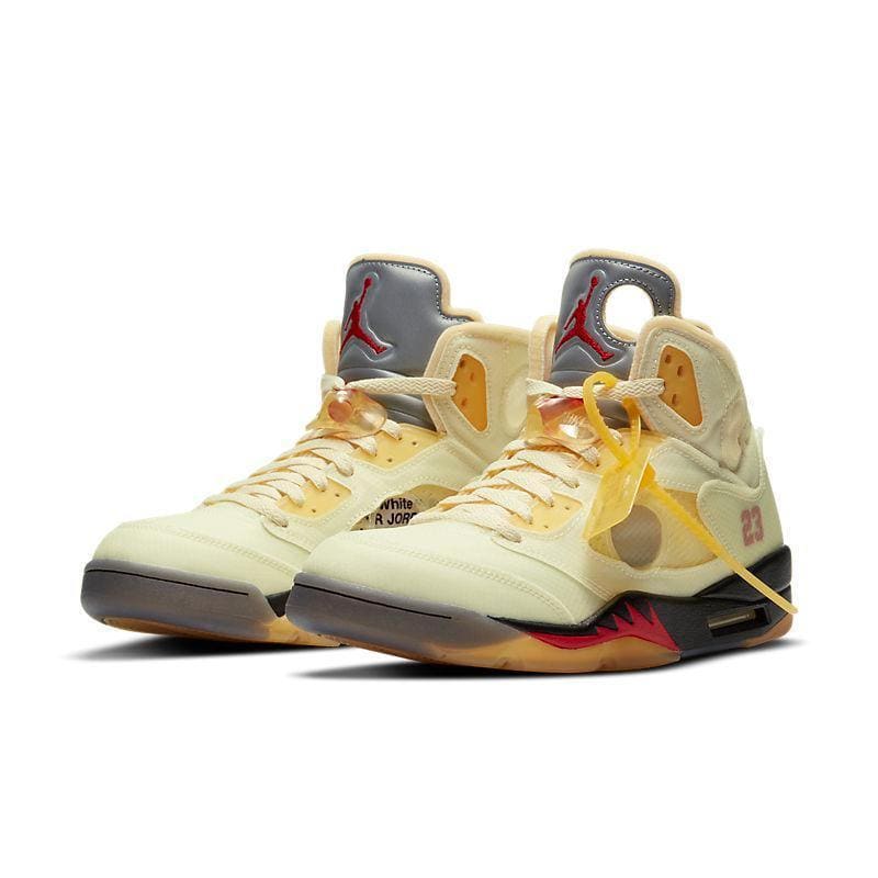 Air Jordan 5 Retro Sail Virgil Abloh Tan | Banlieue91