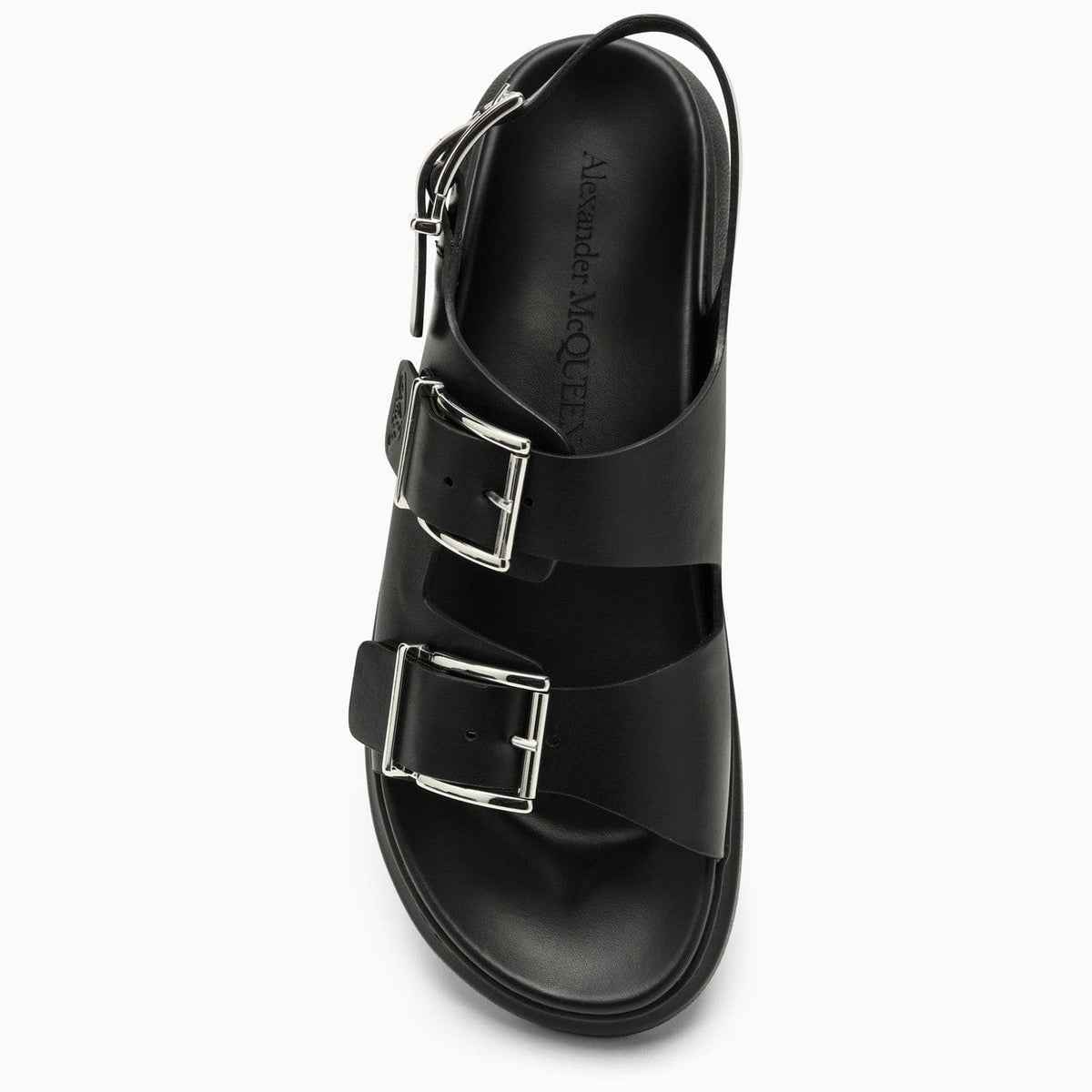 Alexander Mc Queen Black Leather Sandal | Banlieue91