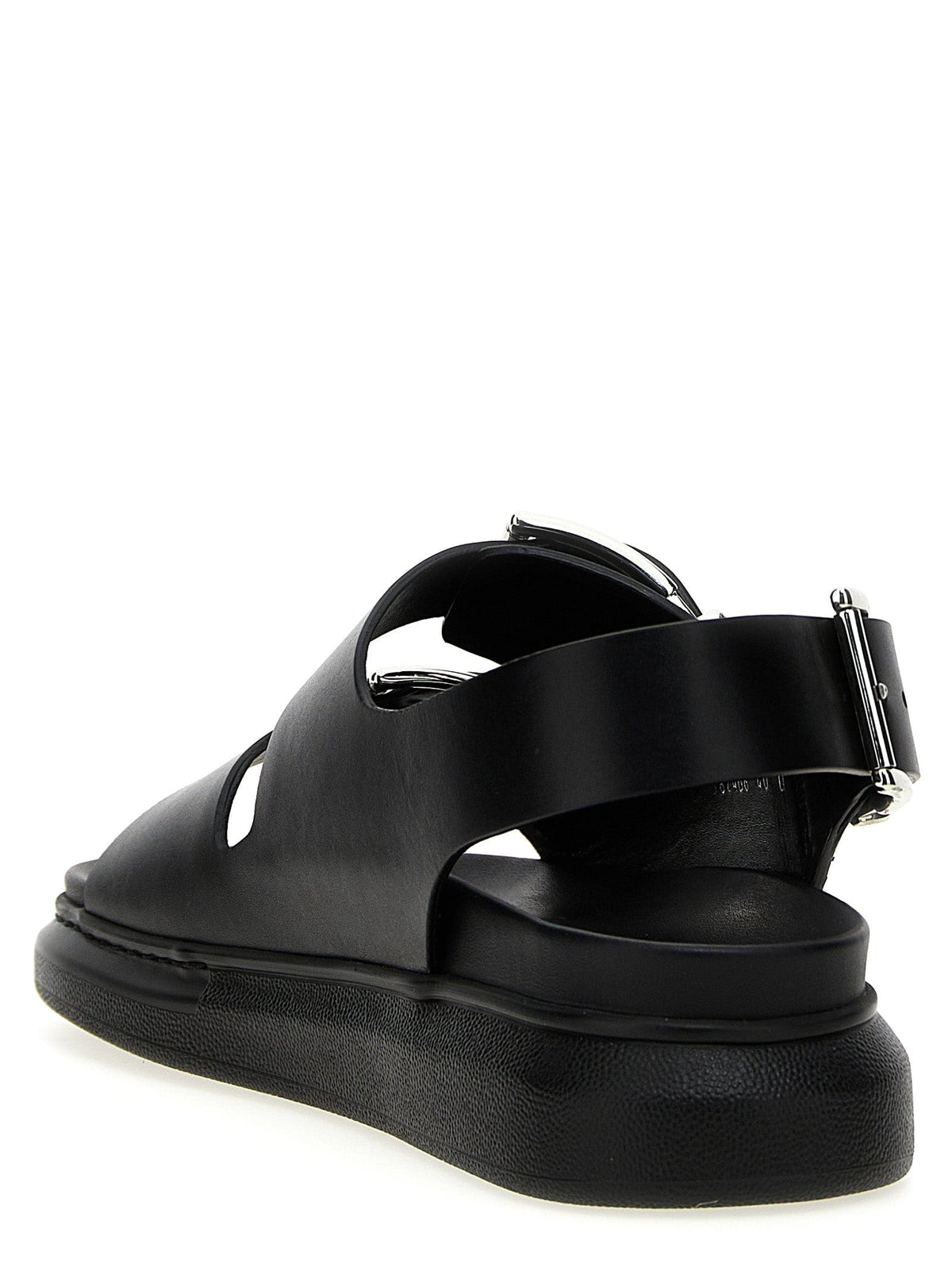 Alexander Mcqueen Buckle Leather Sandals | Banlieue91
