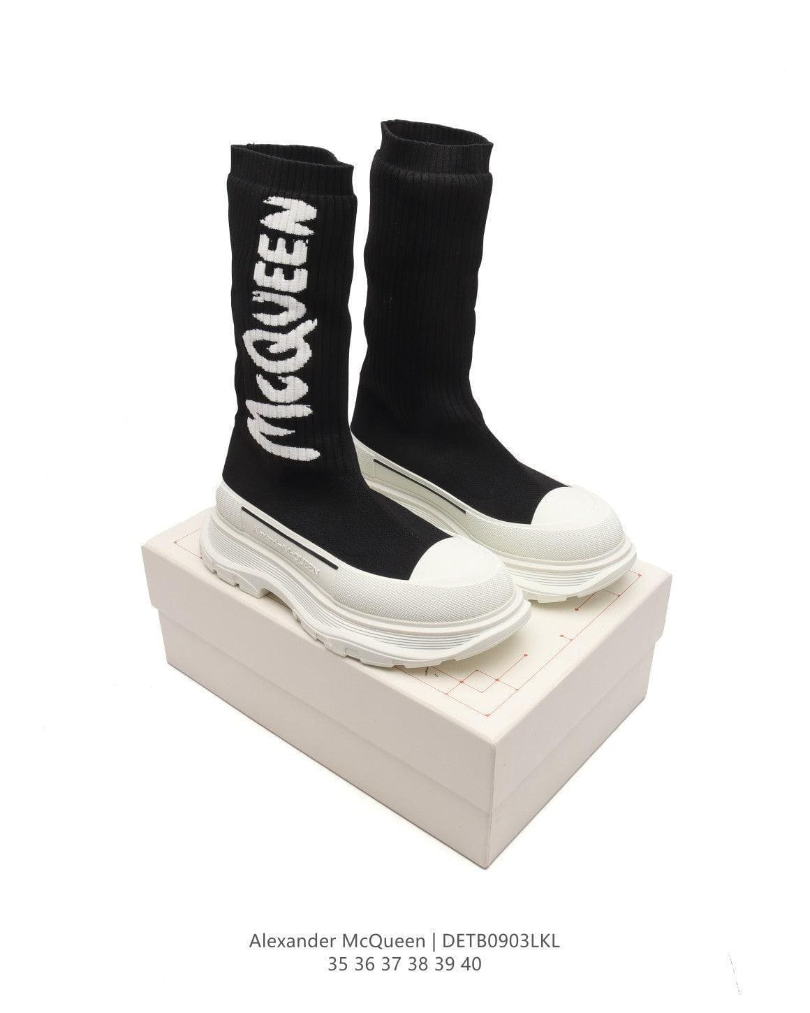 Alexander McQueen Graffiti Knit Tread Slick Boot | Banlieue91
