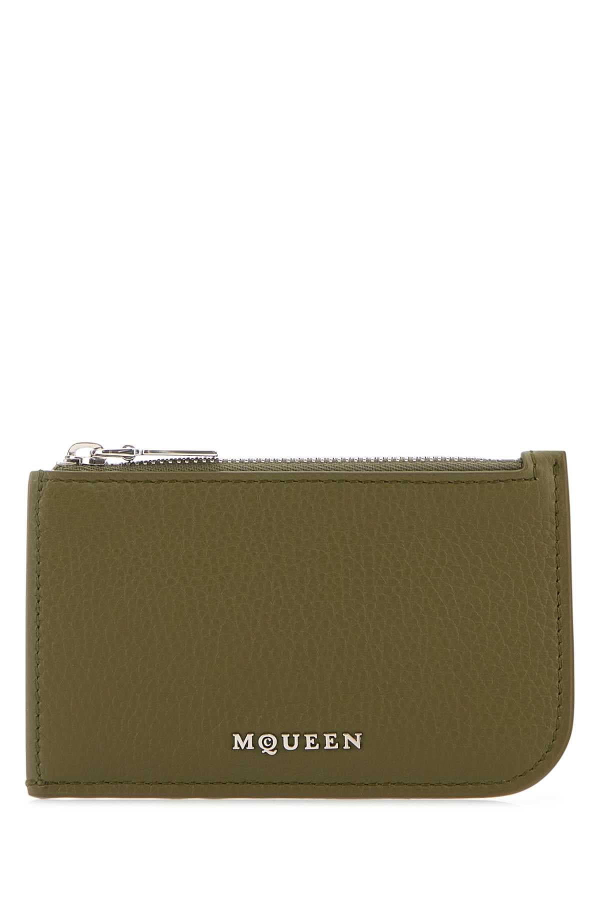 ALEXANDER MCQUEEN Leather Mini Card Holder | Banlieue91