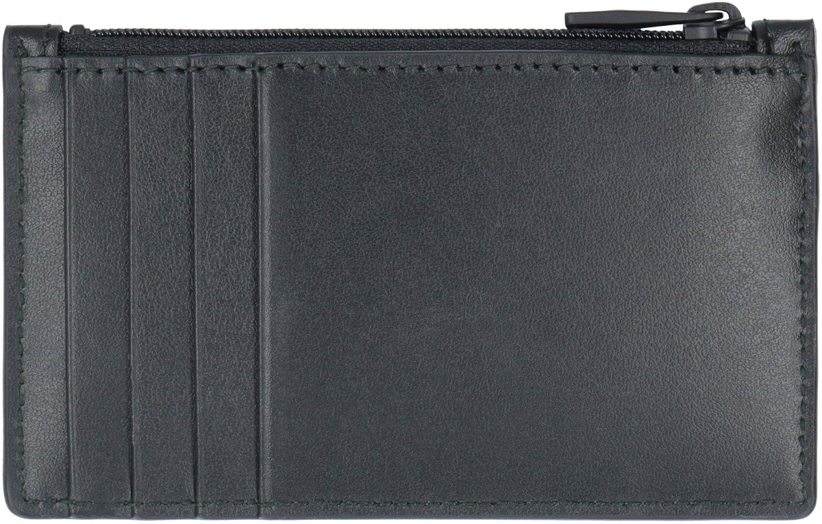 ALEXANDER MCQUEEN Mini Leather Card Holder for Men | Banlieue91