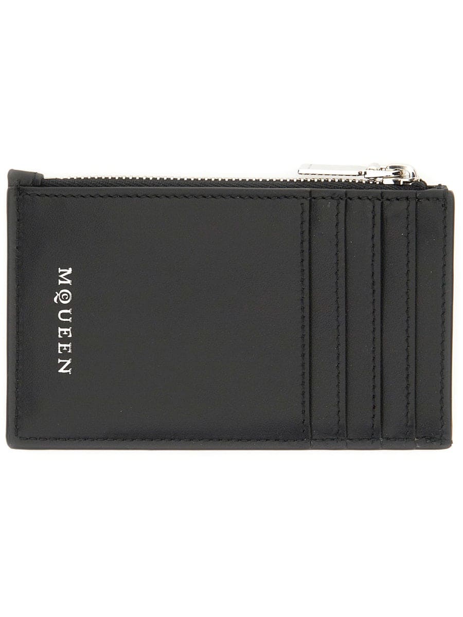 ALEXANDER MCQUEEN Mini Leather Skin Wallet | Banlieue91