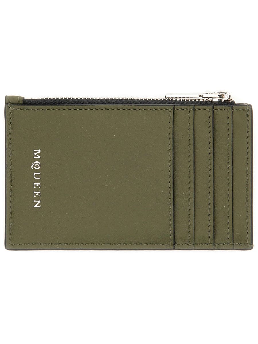 ALEXANDER MCQUEEN Mini Leather Skin Wallet | Banlieue91