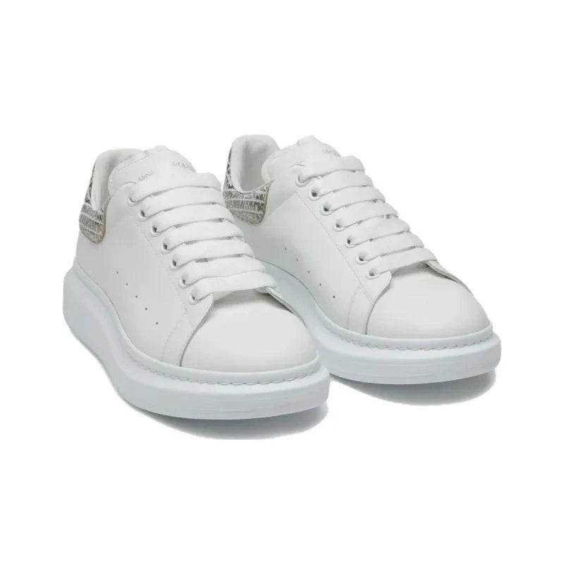 Alexander McQueen Oversized White Silver Croc | Banlieue91