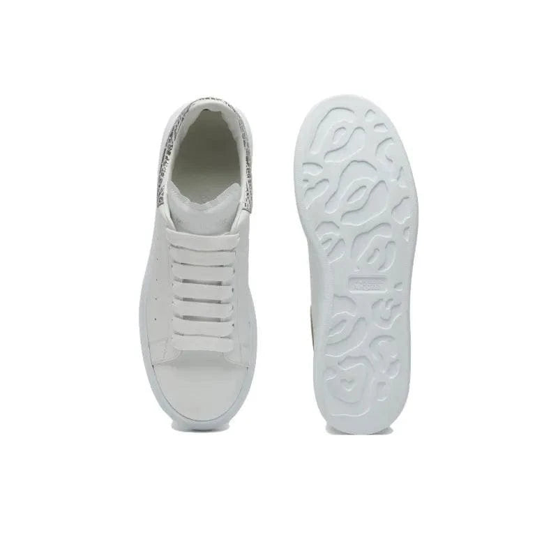 Alexander McQueen Oversized White Silver Croc | Banlieue91