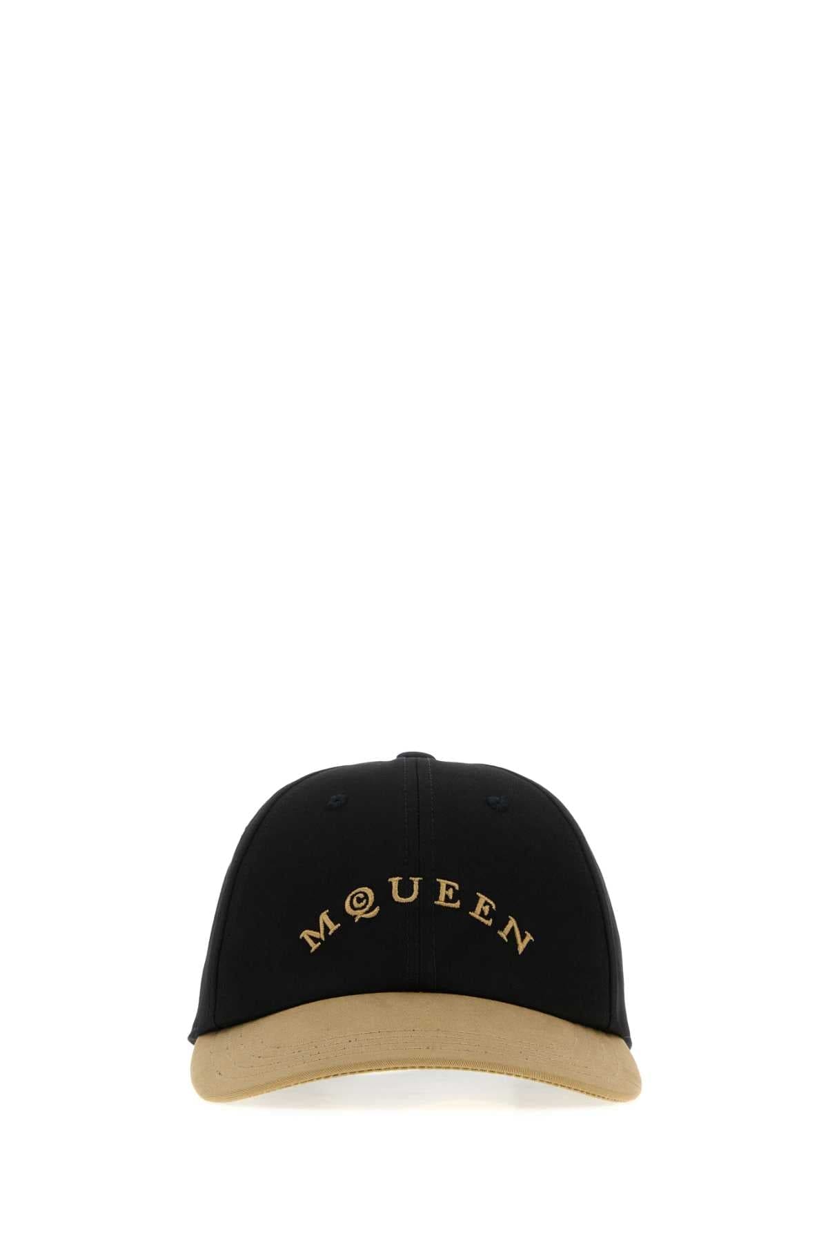 ALEXANDER MCQUEEN Two-Tone Cotton Baseball Cap for Men | Banlieue91