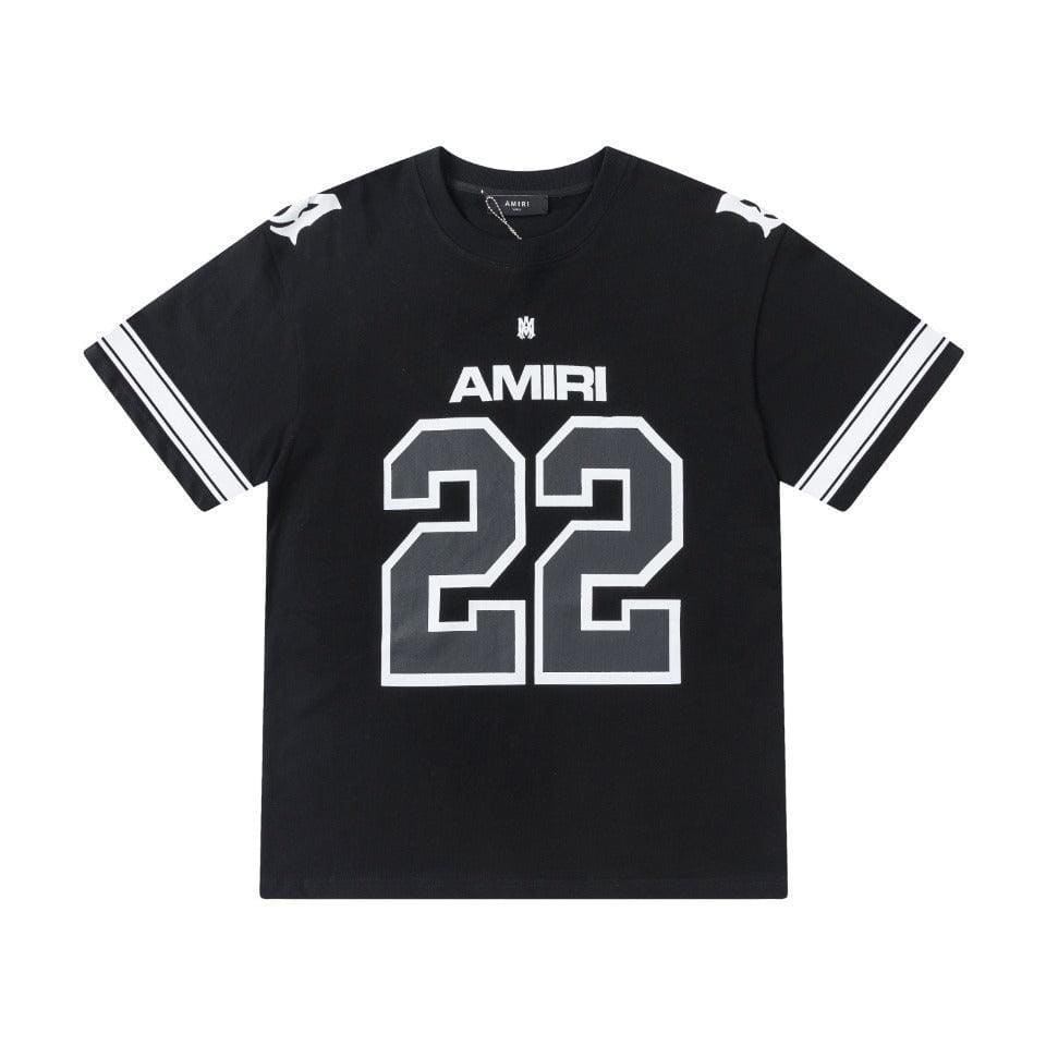 Amiri 22 Black T-Shirt Without Collar | Banlieue91