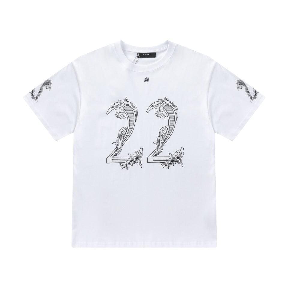 Amiri 22 White T-Shirt Without Collar | Banlieue91