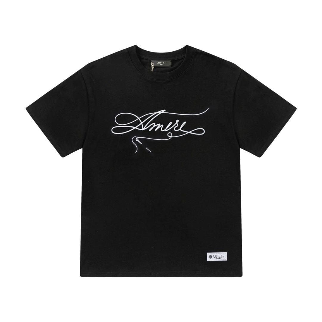 Amiri Black T-Shirt Without Collar | Banlieue91