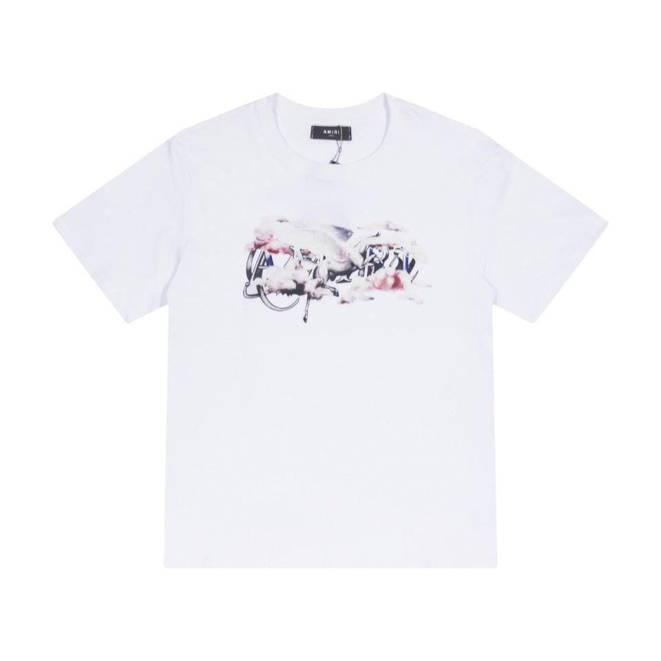 Amiri White T-Shirt Without Collar | Banlieue91
