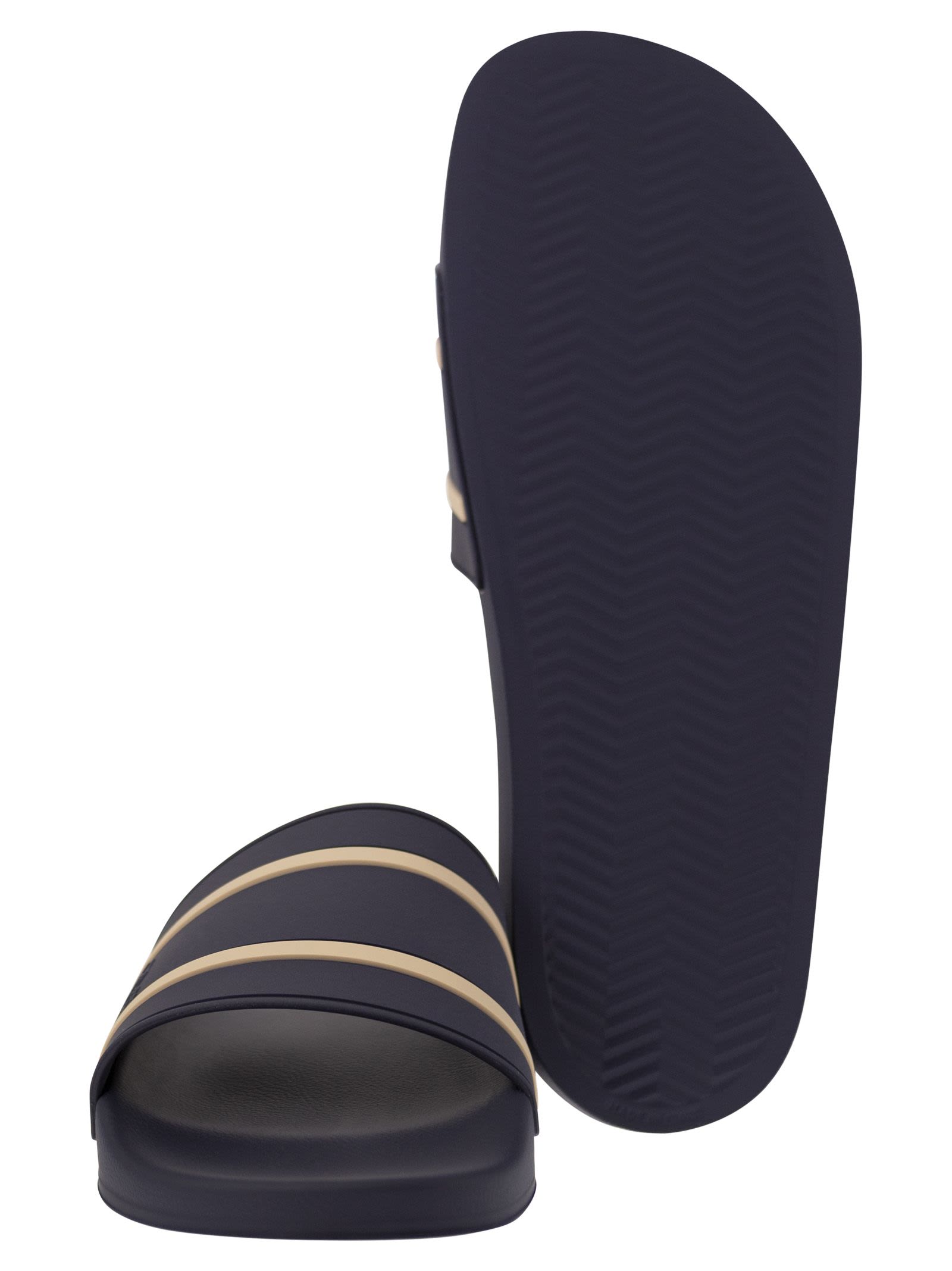 Brunello Cucinelli Striped Rubber Sandals - Banlieue91 -