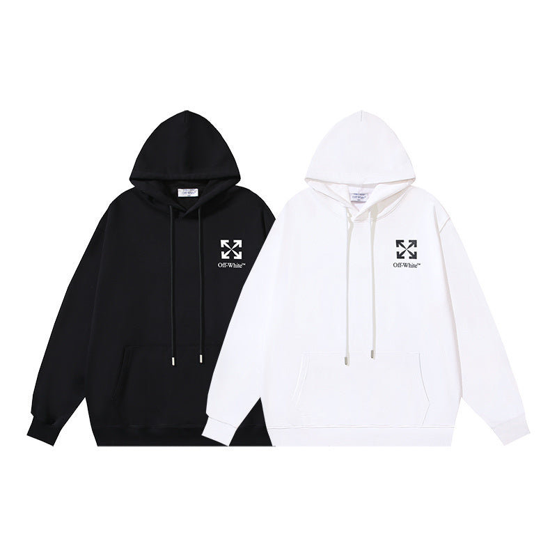 OFF-WHITE Arrows Print Hoodie White/Black - Banlieue91 -