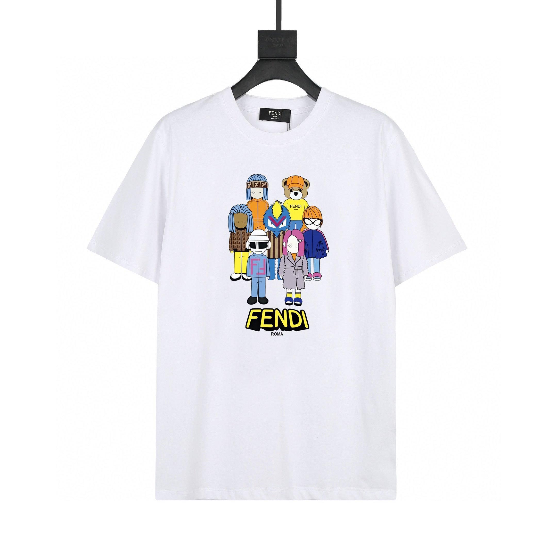 Fendi T-Shirt without Collar 'White' - Banlieue91