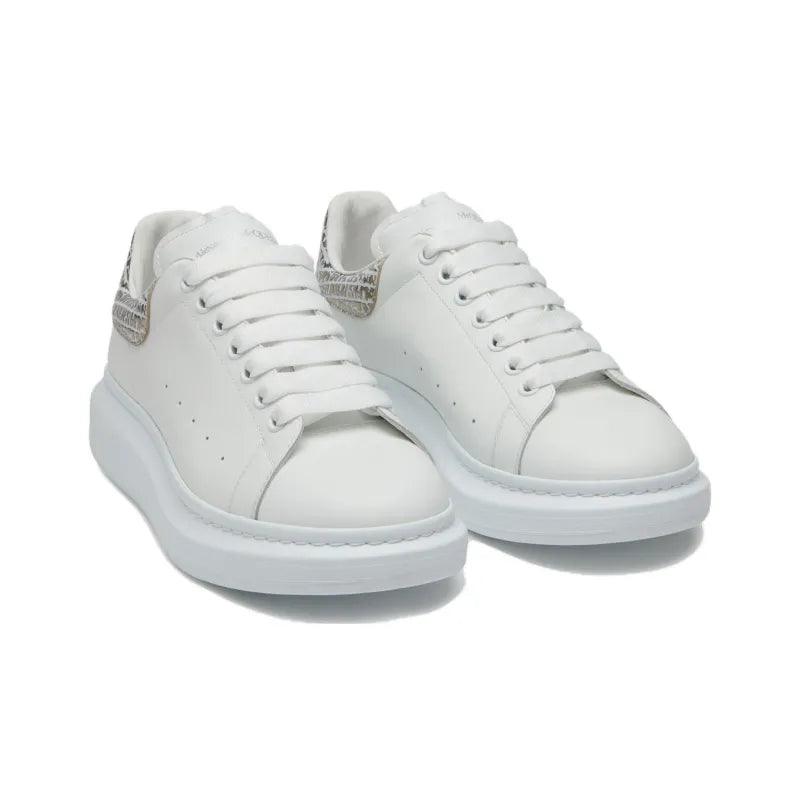 Alexander McQueen Oversized White Silver Croc - Banlieue91 -