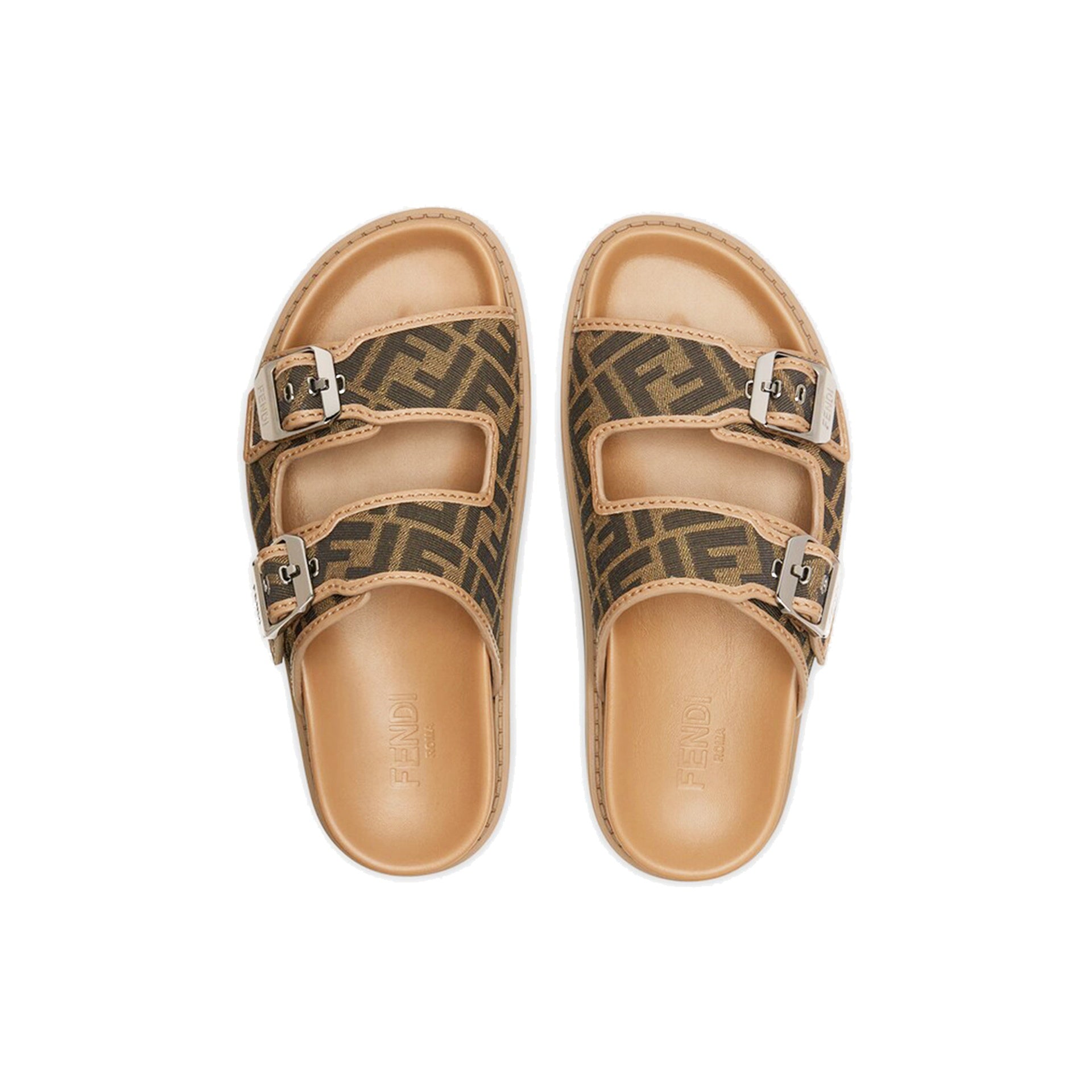 Fendi Ff Flat Sandals - Banlieue91 -