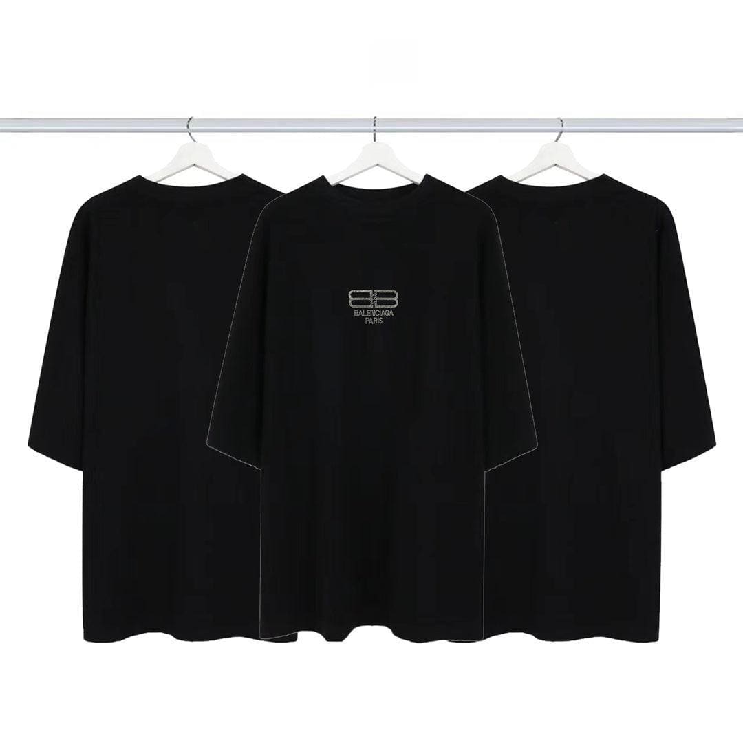 Balenciaga Black T-Shirt Without Collar | Banlieue91