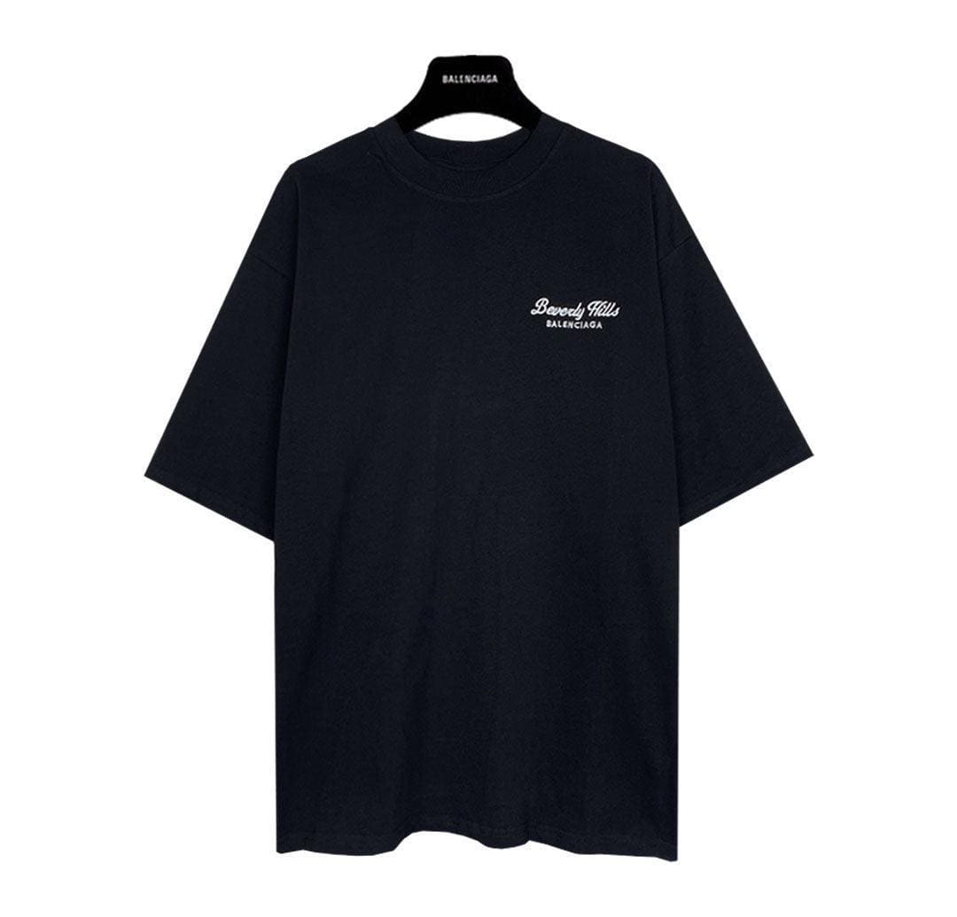 Balenciaga Black T-Shirt Without Collar | Banlieue91