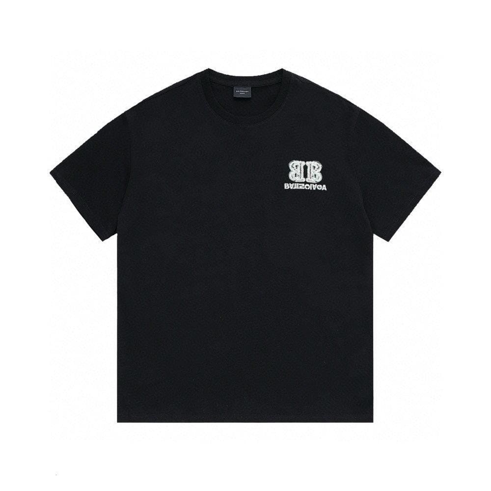 Balenciaga Black T-Shirt Without Collar | Banlieue91