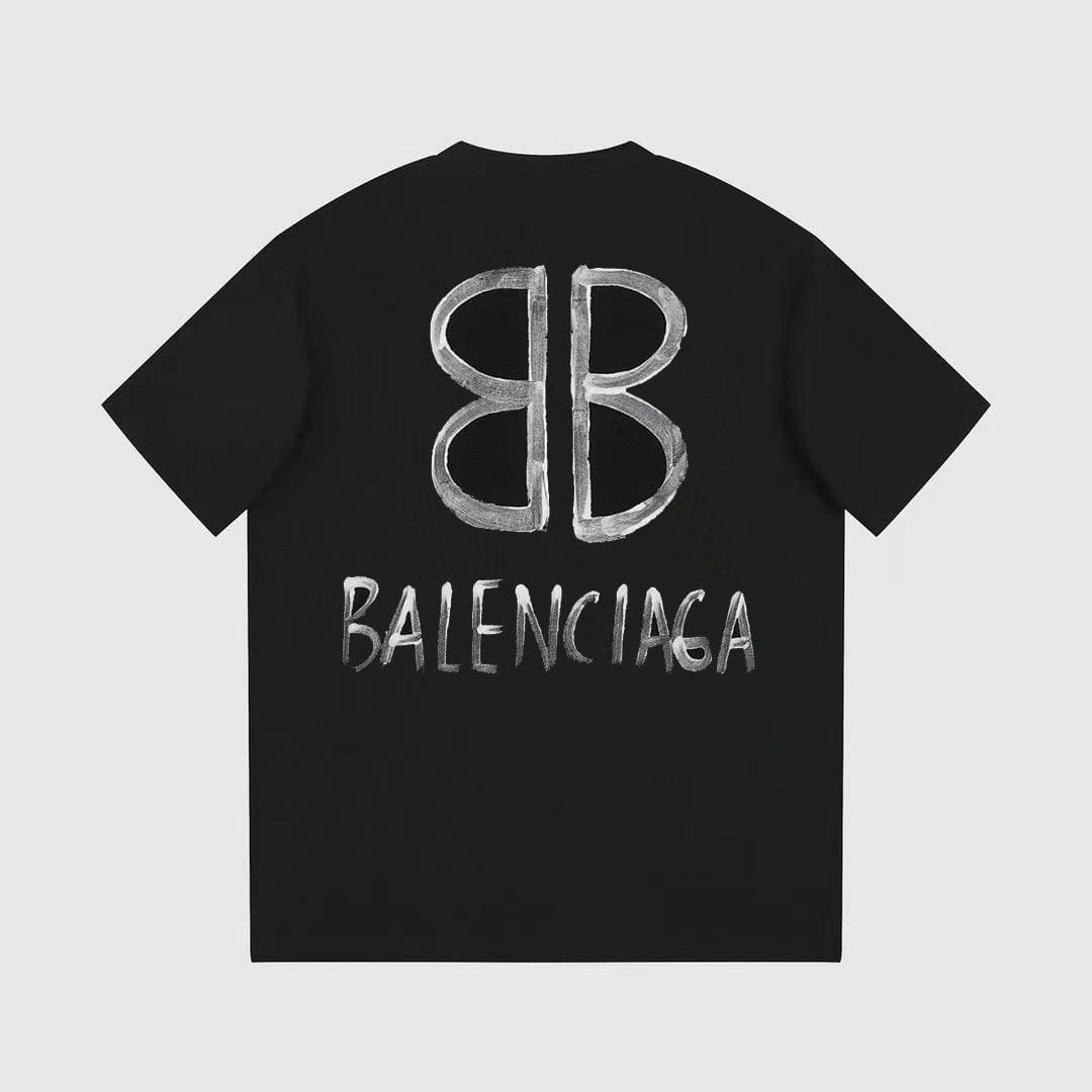Balenciaga Black T-Shirt Without Collar | Banlieue91
