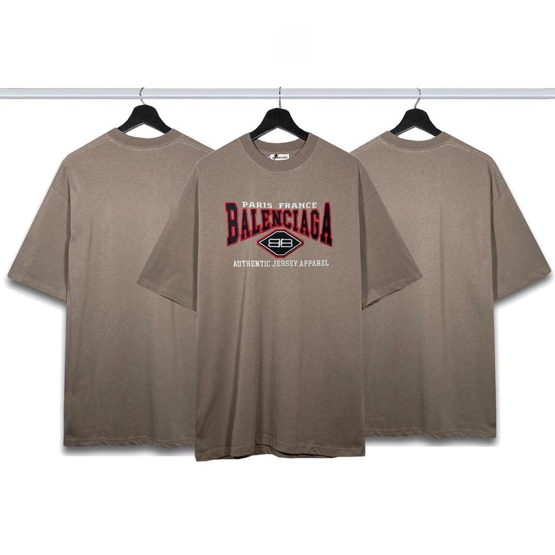 Balenciaga Brown T-Shirt Without Collar | Banlieue91