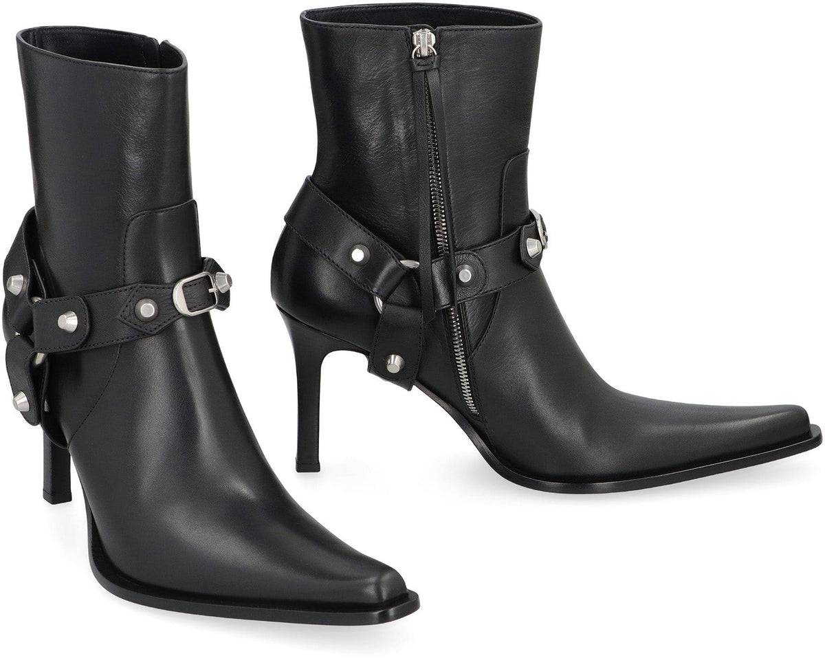 BALENCIAGA City Boots in Leather - 9cm Heel Height | Banlieue91