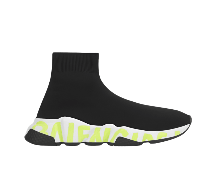 Balenciaga Graffiti Speed 'Black Fluo Green' | Banlieue91
