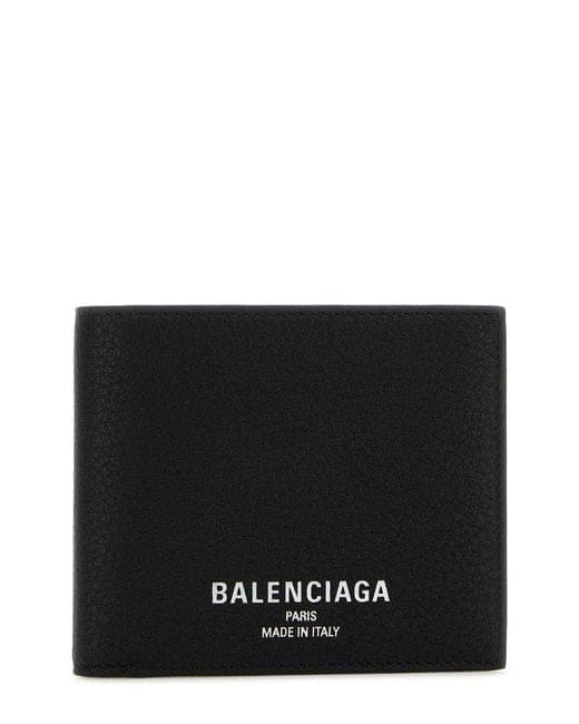 BALENCIAGA Mini Bifold Wallet with Logo Print | Banlieue91