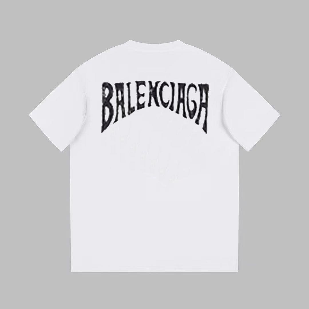 Balenciaga White T-Shirt Without Collar | Banlieue91