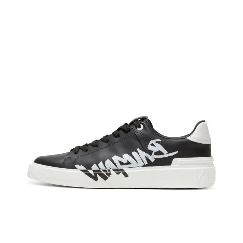 BALMAIN B Court Low-Top Sneakers 'Black/White' | Banlieue91