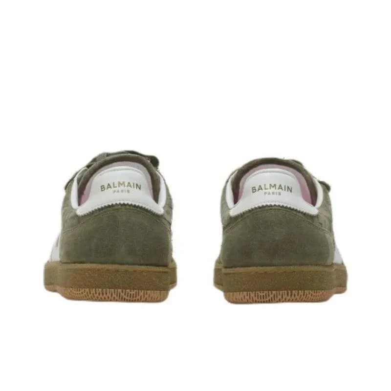 BALMAIN Swan Low-Top Skateboard Shoes 'Green' | Banlieue91