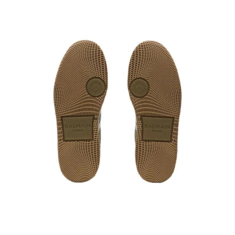 BALMAIN Swan Low-Top Skateboard Shoes 'Green' | Banlieue91