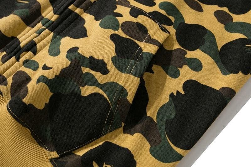 BAPE 1st Camo Shark Full Zip Hoodie (FW21) Yellow | Banlieue91