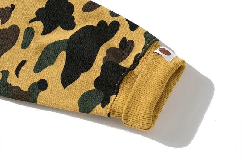 BAPE 1st Camo Shark Full Zip Hoodie (FW21) Yellow | Banlieue91