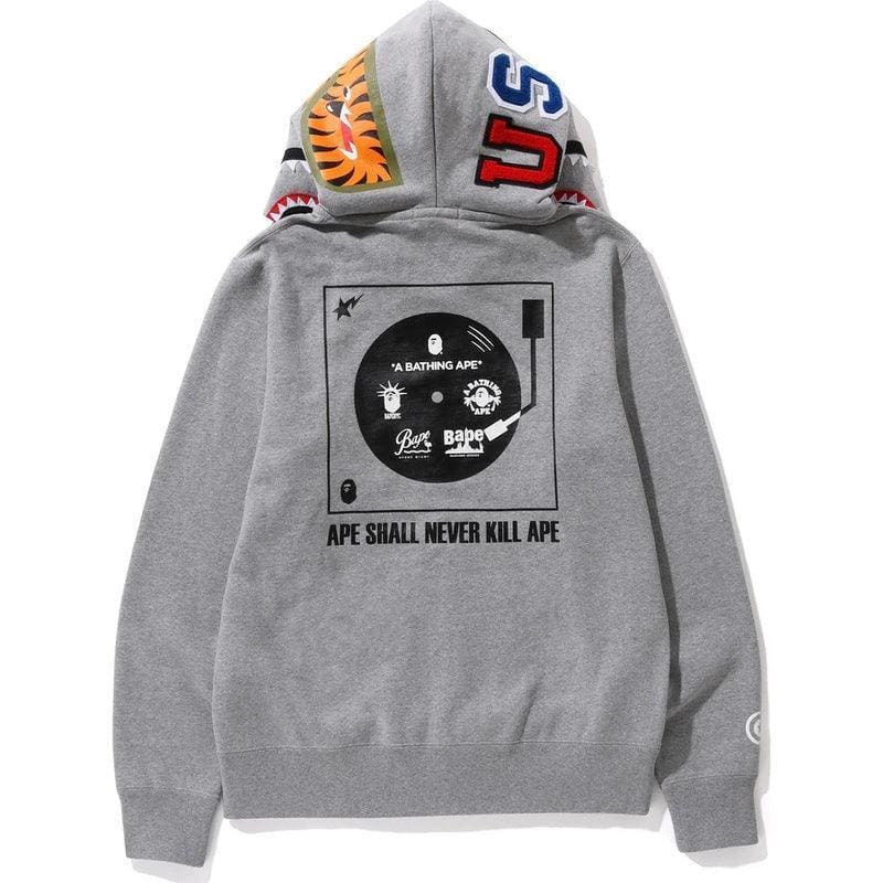 BAPE ABC CAMO SHARK WIDE FIT FULL ZIP DOUBLE A Bathing Ape - Grey | Banlieue91