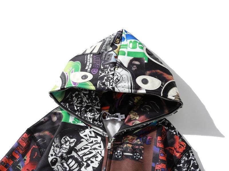 BAPE ALBUM MONOGRAM Shark full zip hoodie A Bathing Ape | Banlieue91