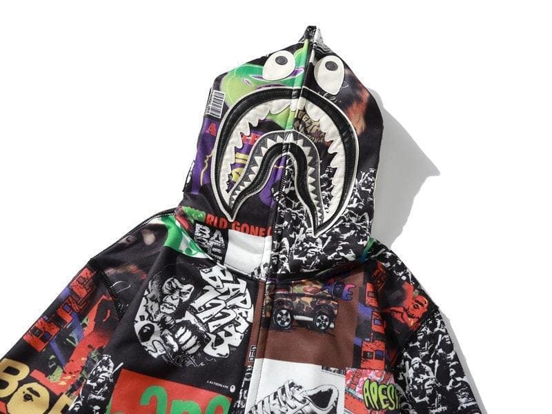 BAPE ALBUM MONOGRAM Shark full zip hoodie A Bathing Ape | Banlieue91