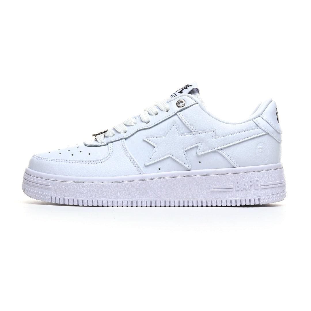 BAPE STA #3 Triple White | A Bathing Ape Sneakers | Premium Leather | Banlieue91
