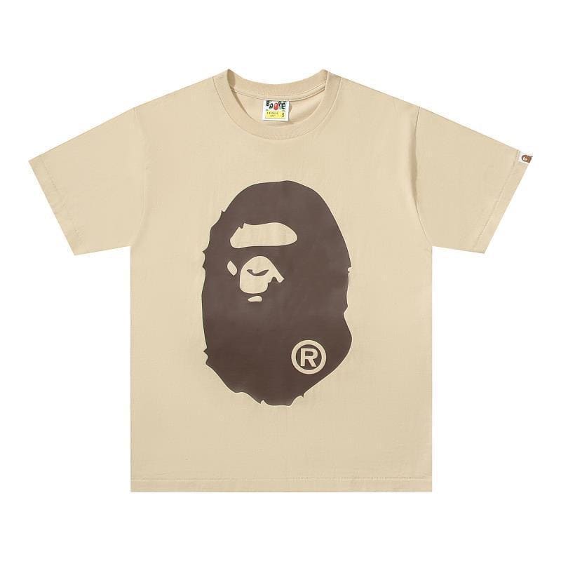 Bathing Ape Beige T-Shirt without Collar | Banlieue91