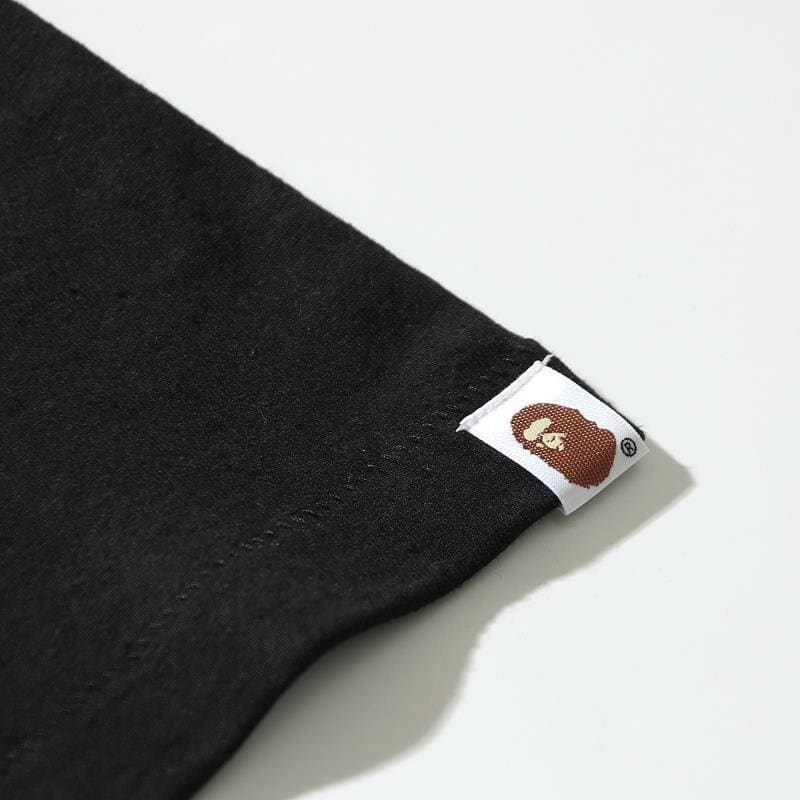 Bathing Ape Black T-Shirt without Collar | Banlieue91