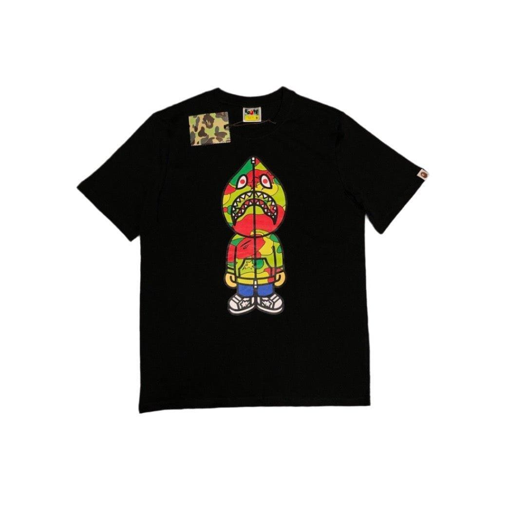 Bathing Ape Black T-Shirt without Collar | Banlieue91