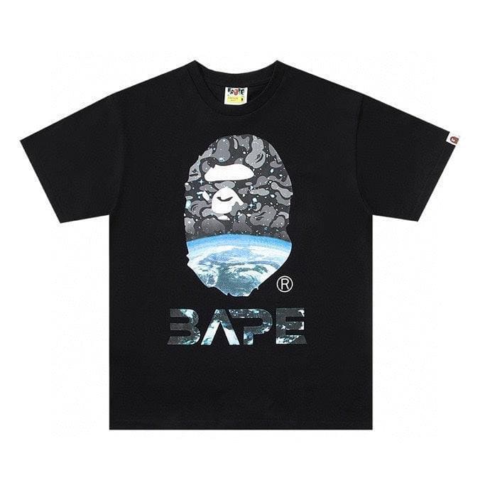 Bathing Ape Black T-Shirt without Collar | Banlieue91