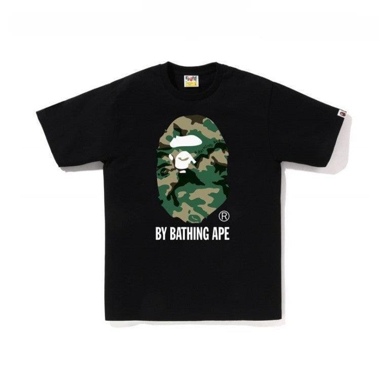 Bathing Ape Black T-Shirt without Collar | Banlieue91