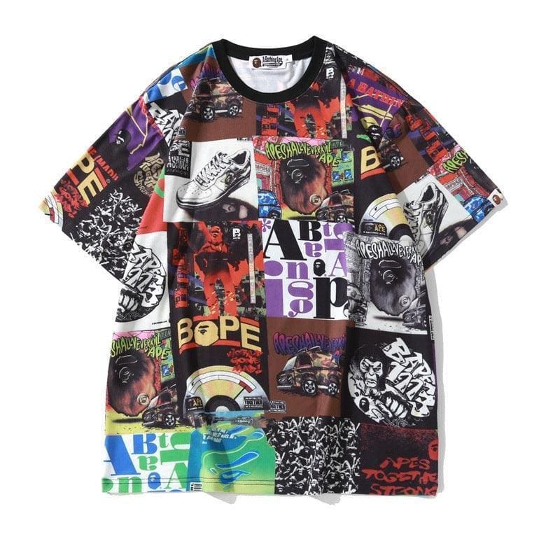 BATHING APE MEN T-SHIRT CUT AND SEWN BAPE ALBUM MONOGRAM TEE | Banlieue91