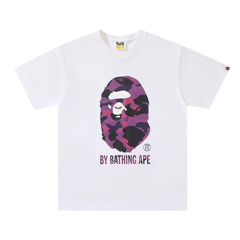 Bathing Ape White T-Shirt without Collar | Banlieue91