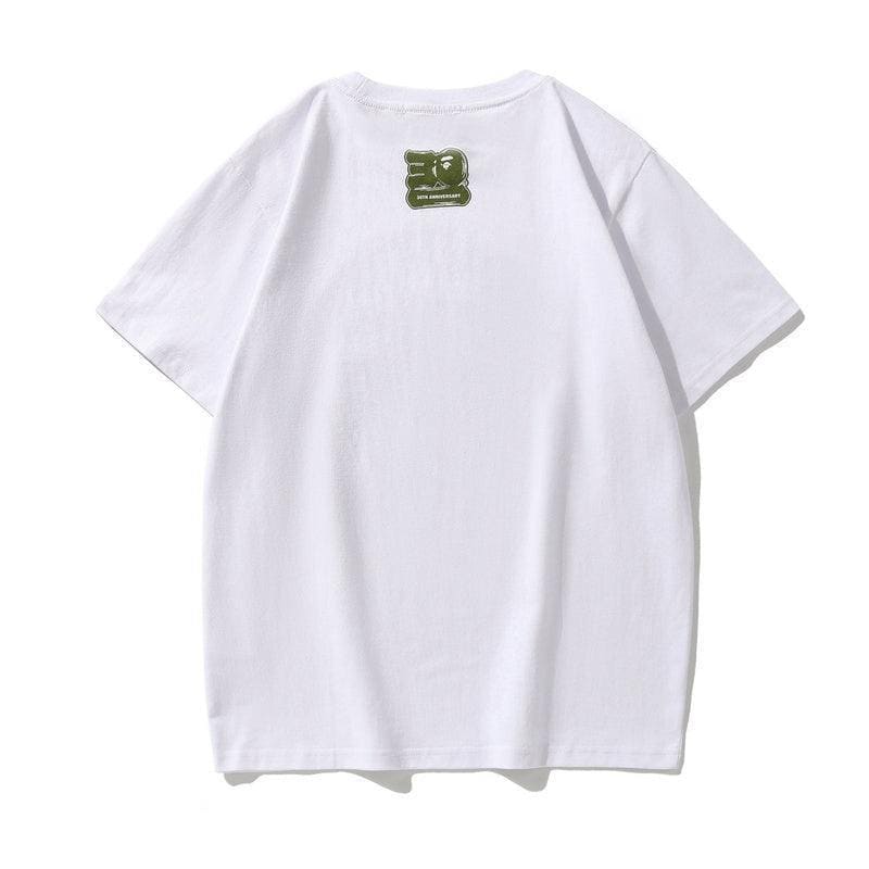 Bathing Ape White T-Shirt without Collar | Banlieue91
