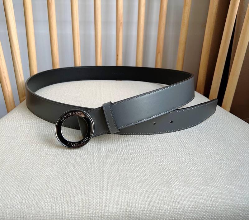 Burberry Leather Vintage Belt 'Grey' - Banlieue91