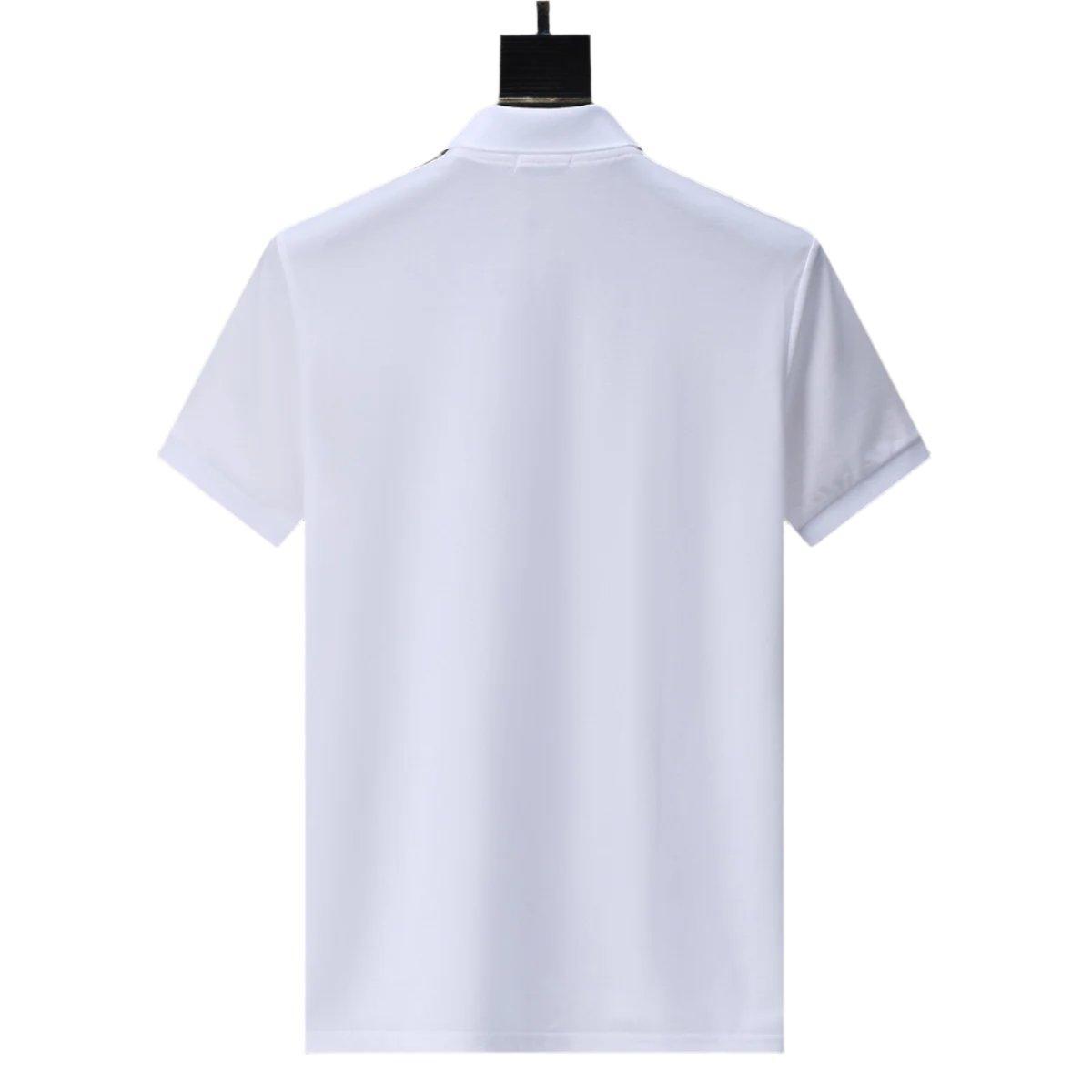 Moncler White T-Shirt with Collar - Banlieue91