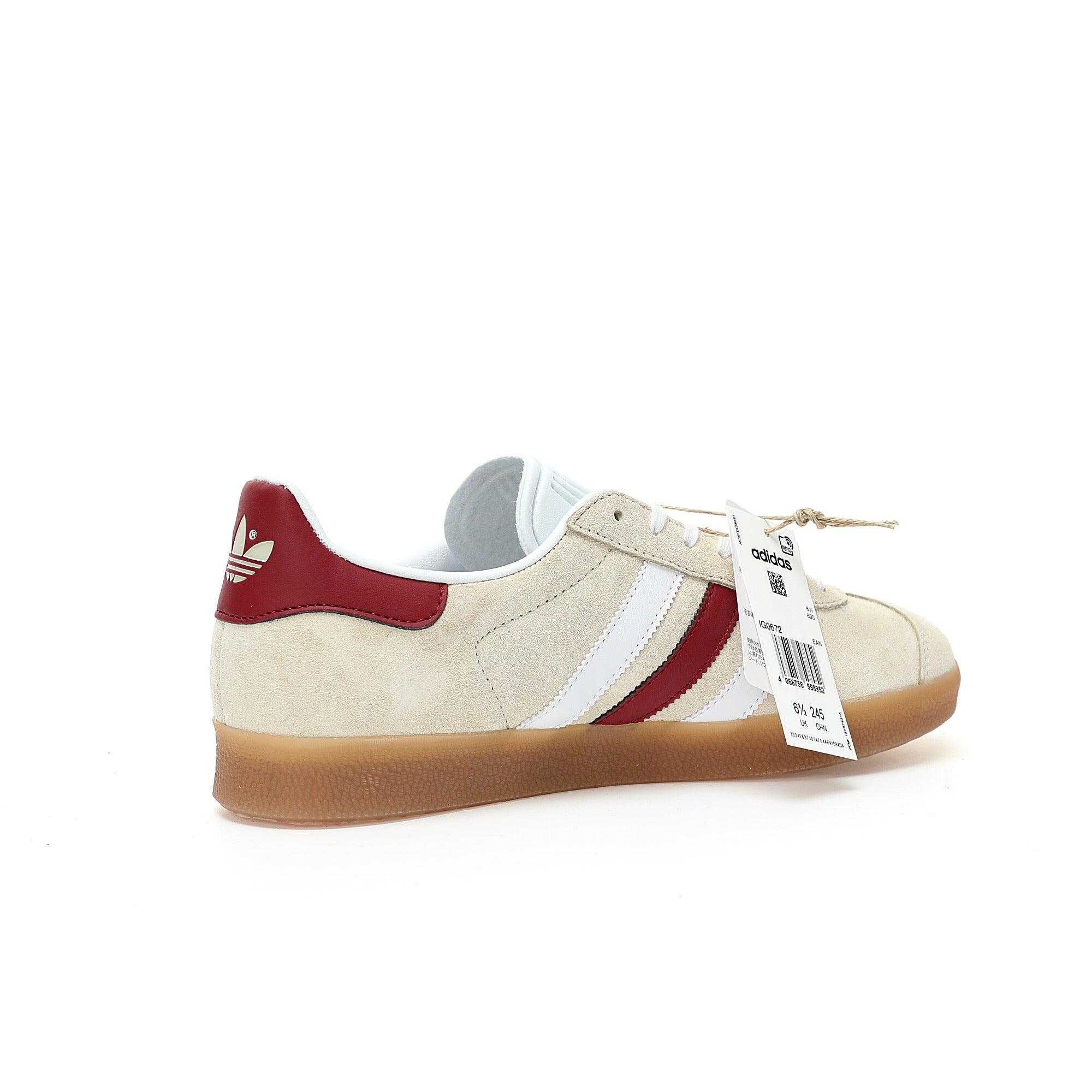Adidas Originals Gazelle Indoor 'Aluminum Collegiate Burgundy' - Banlieue91 -